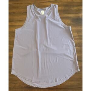 Spanx Sz S Go Lightly Got Ya Covered Tank Top, Satin Purple Athleisure Yoga Spa